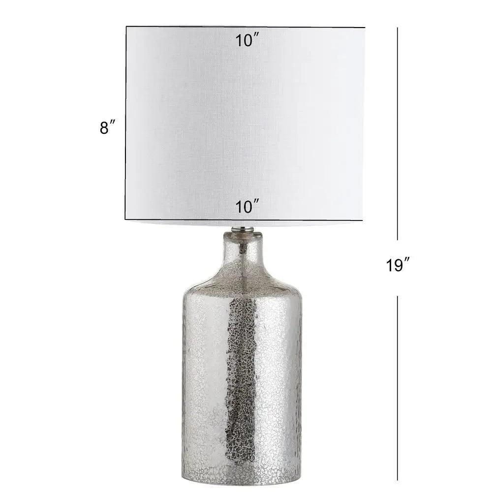 Maya Ford Rustic Silver/Ivory Table Lamp