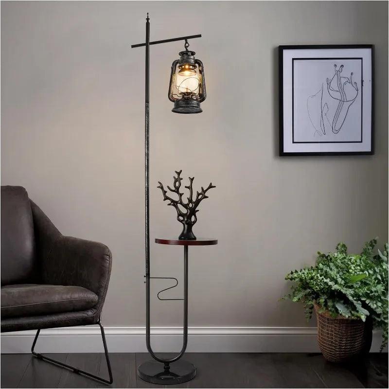 Isabella Wright Vintage Floor Lamp with Table