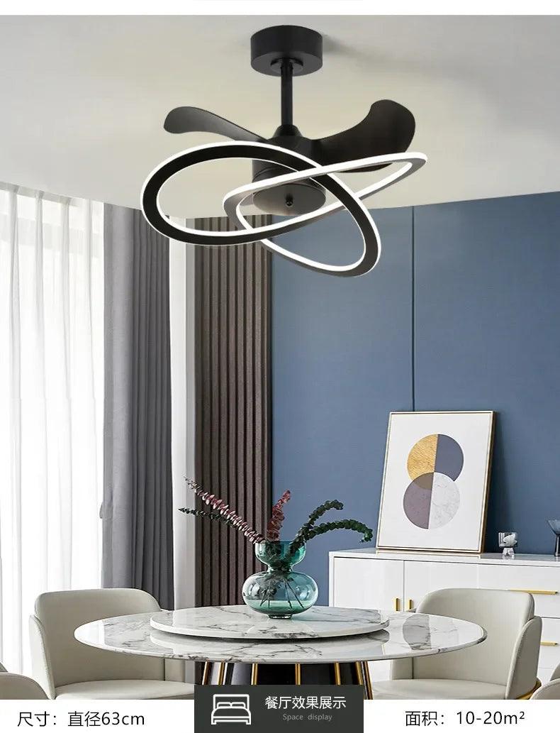 Dionne Warwick Remote Control Electric Ceiling Fan With Pendant Light