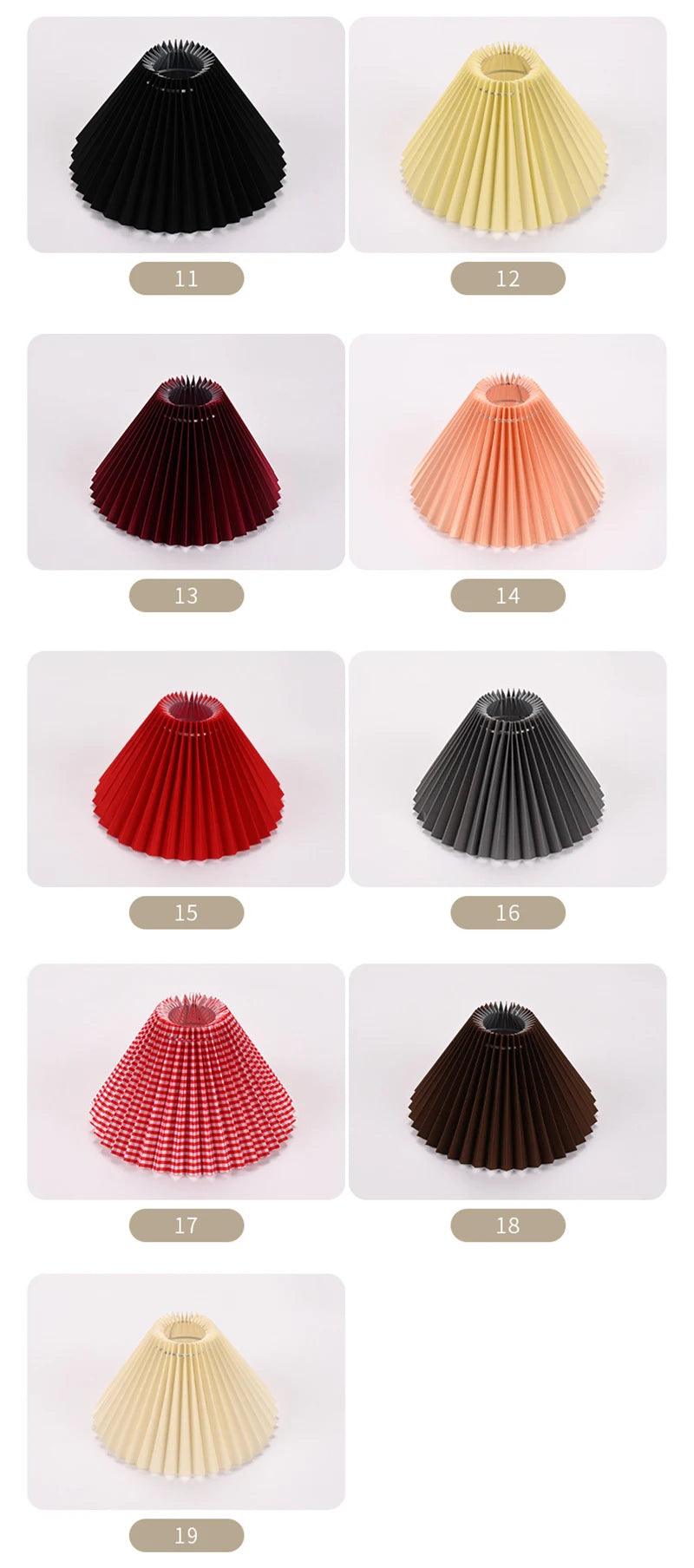 Vince Beggins Pleated Fabric Lampshade
