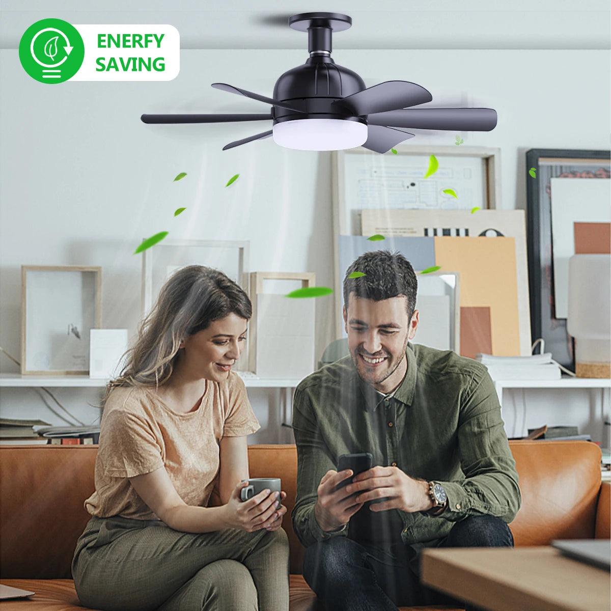 Macy Grey Socket Fan Light With Remote