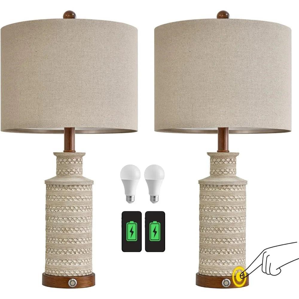 Dianne Wiest 3-Way Dimmable Table Lamp (Set of 2)
