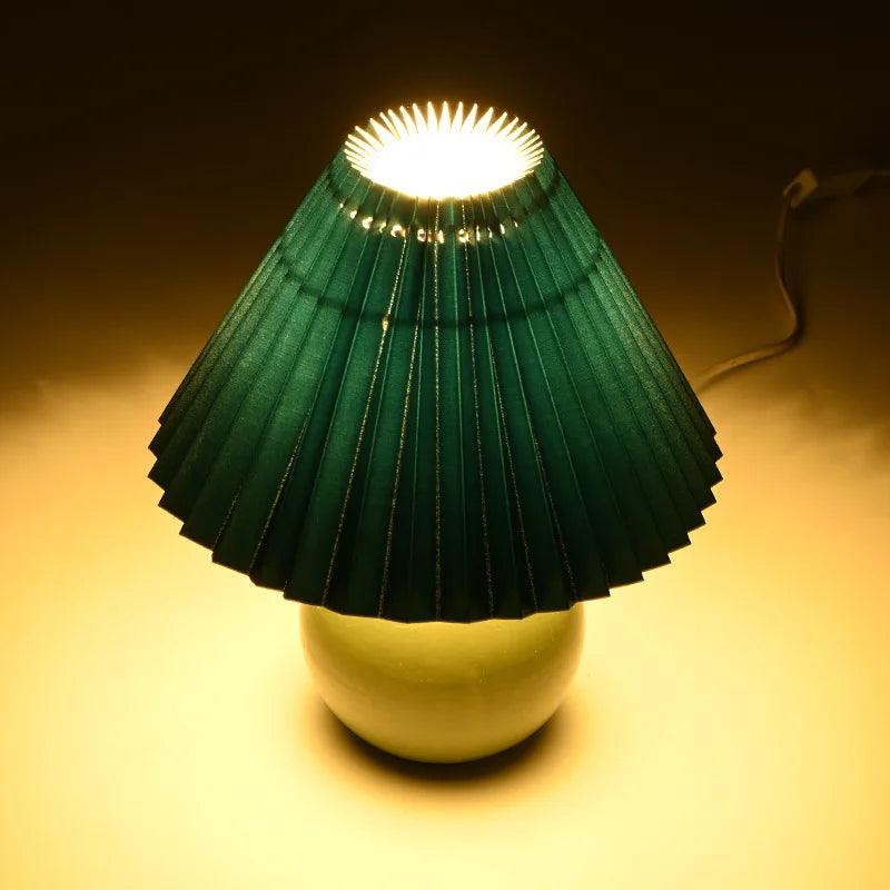 Vince Beggins Pleated Fabric Lampshade