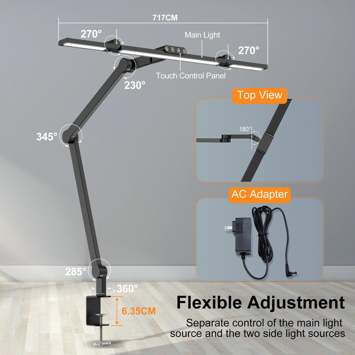 Ethan Embry Desk Lamp with Clamp