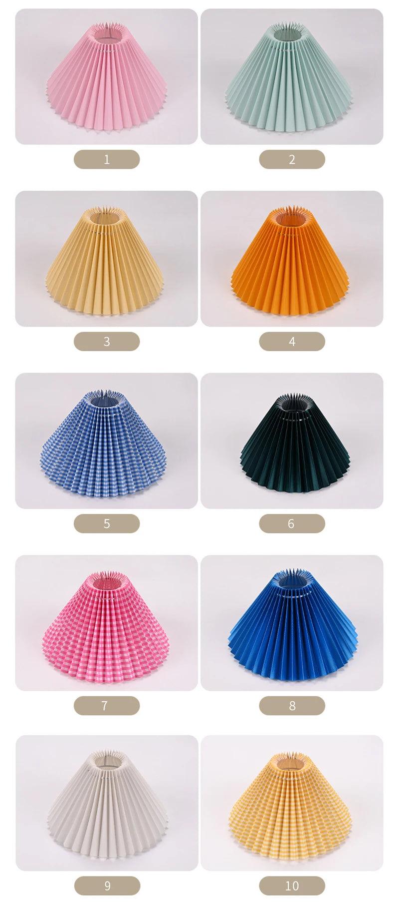 Vince Beggins Pleated Fabric Lampshade