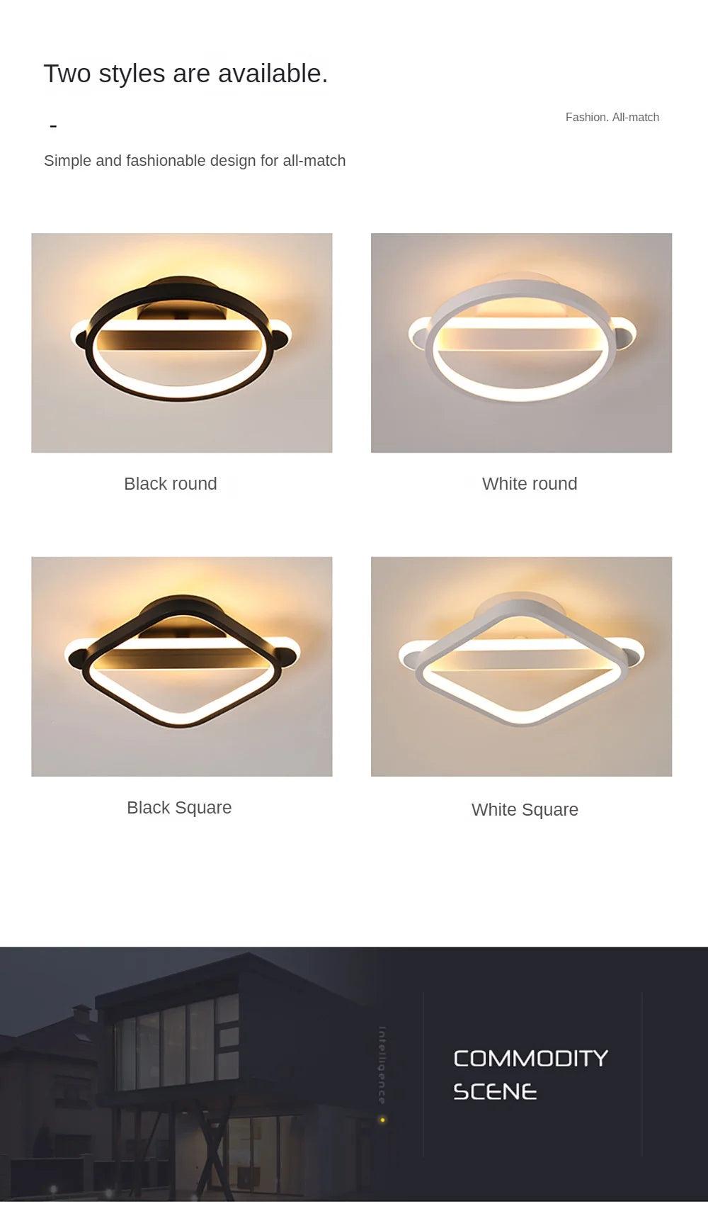 Nova Parson Modern LED Flush Mount Light