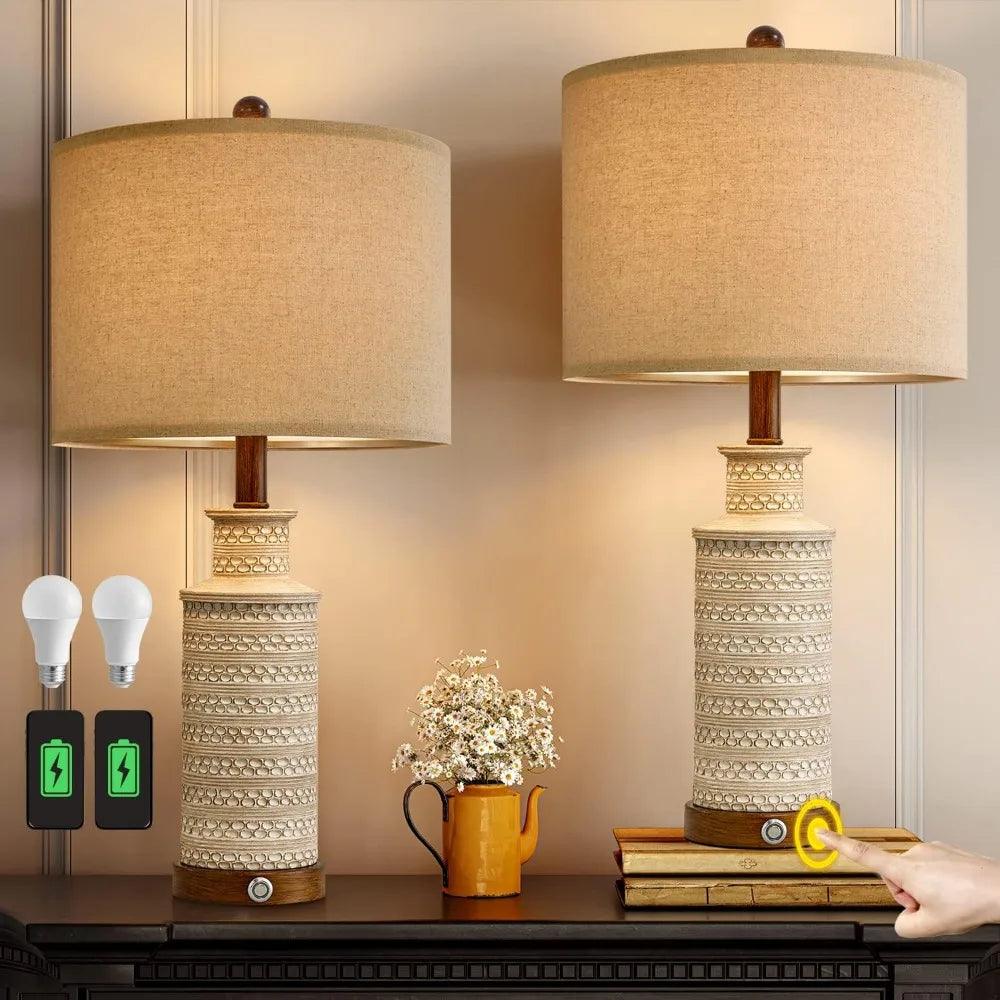 Dianne Wiest 3-Way Dimmable Table Lamp (Set of 2)