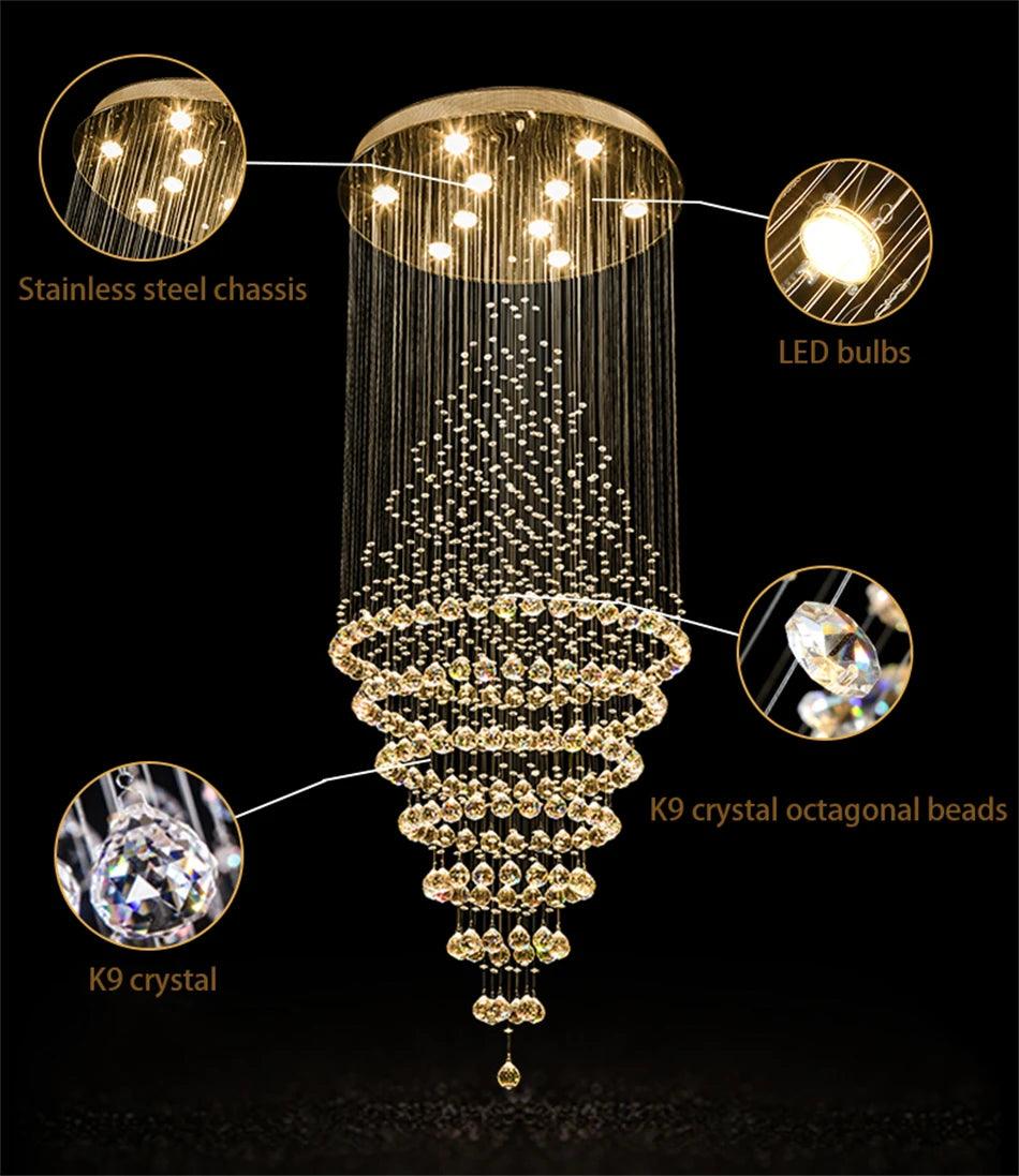Ethan Mitchell LED Crystal Chandelier