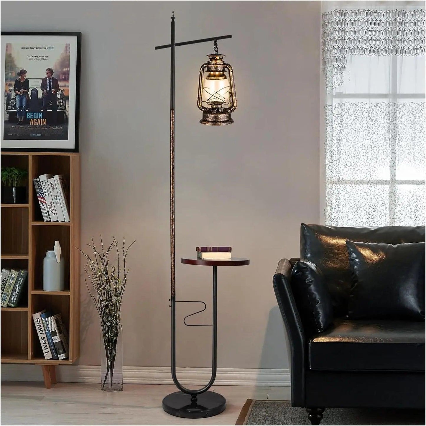 Isabella Wright Vintage Floor Lamp with Table