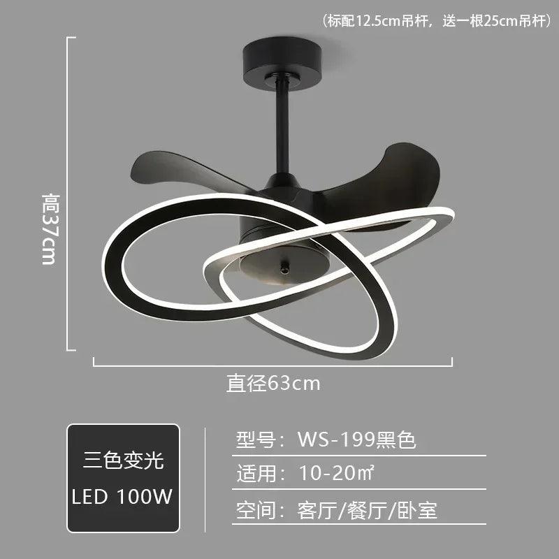 Dionne Warwick Remote Control Electric Ceiling Fan With Pendant Light