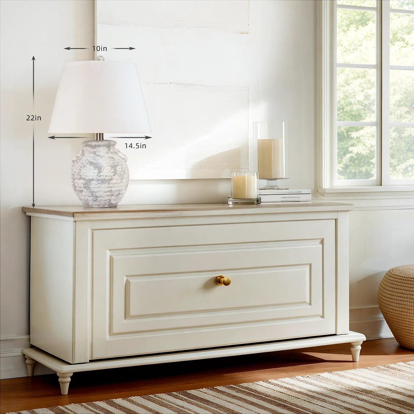 Savannah James 22'' Rustic Ceramic Table Lamp