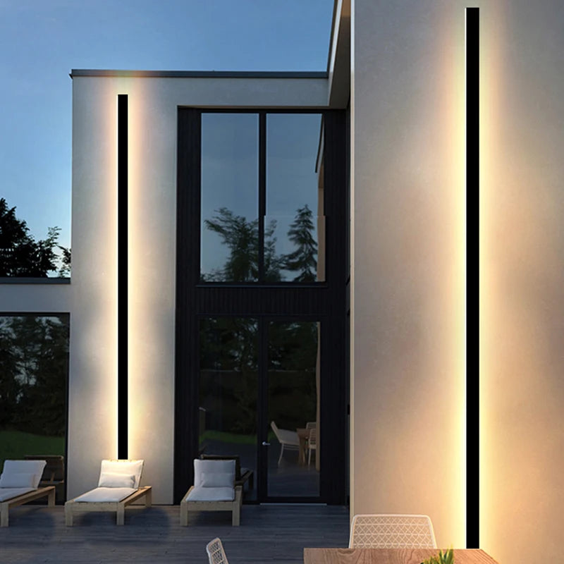 Graco Black Modern LED Outdoor Wall Light