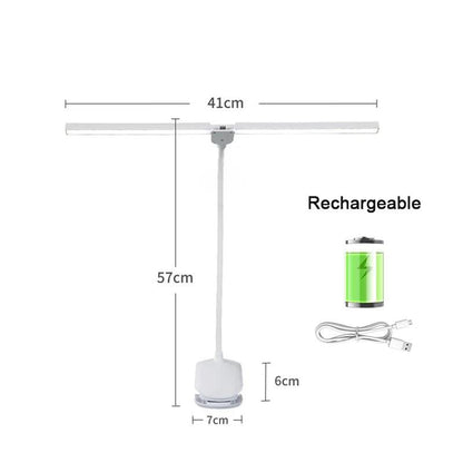 Bell Hooks LED Double-Headed Desk Lamp