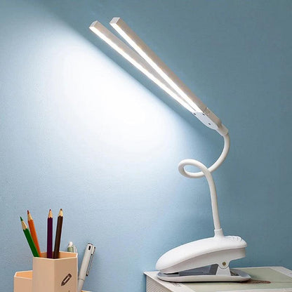Bell Hooks LED Double-Headed Desk Lamp