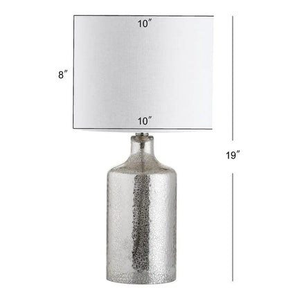 Maya Ford Rustic Silver/Ivory Table Lamp