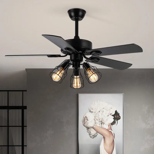 Steven Forge Retro American Ceiling Fan with Lighting