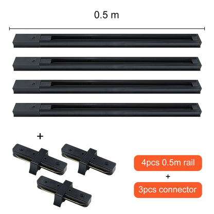 Universal 2 Wire Track Rail & Connectors