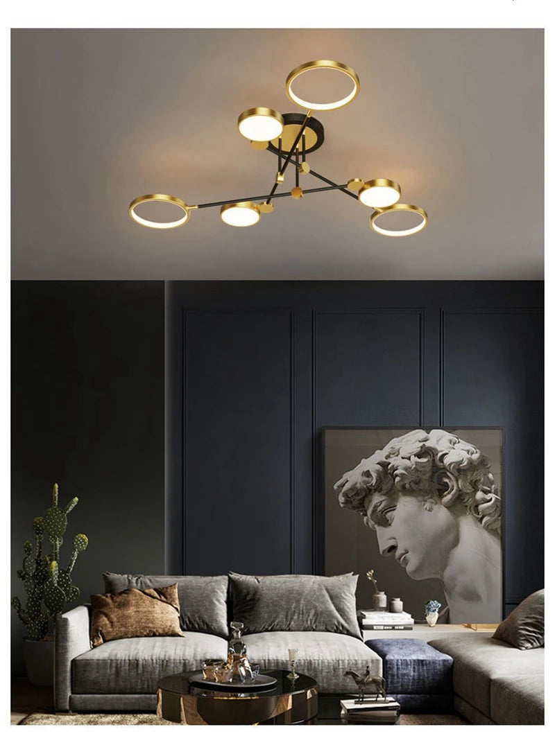 Compass Semi-Flush LED Pendant Light