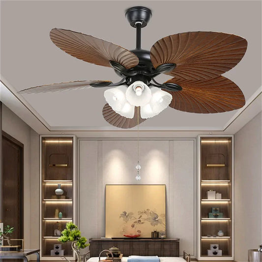 Royal Palm Ceiling Fan with Light