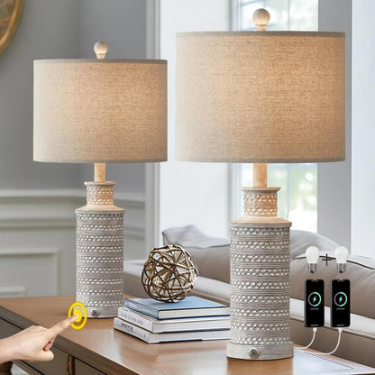 Dianne Wiest 3-Way Dimmable Table Lamp (Set of 2)