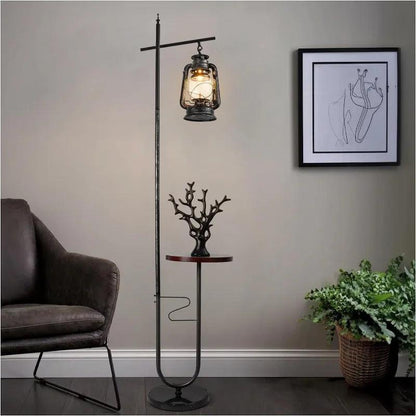 Isabella Wright Vintage Floor Lamp with Table