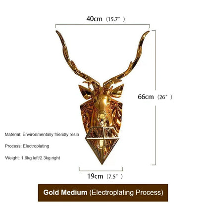 Yellowstone Golden Deer Wall Lamp