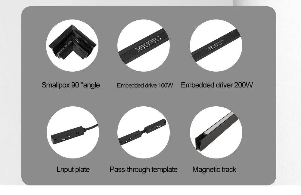 Ava Kim Magnetic Track Rail & Power Supply