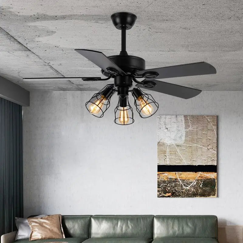 Steven Forge Retro American Ceiling Fan with Lighting