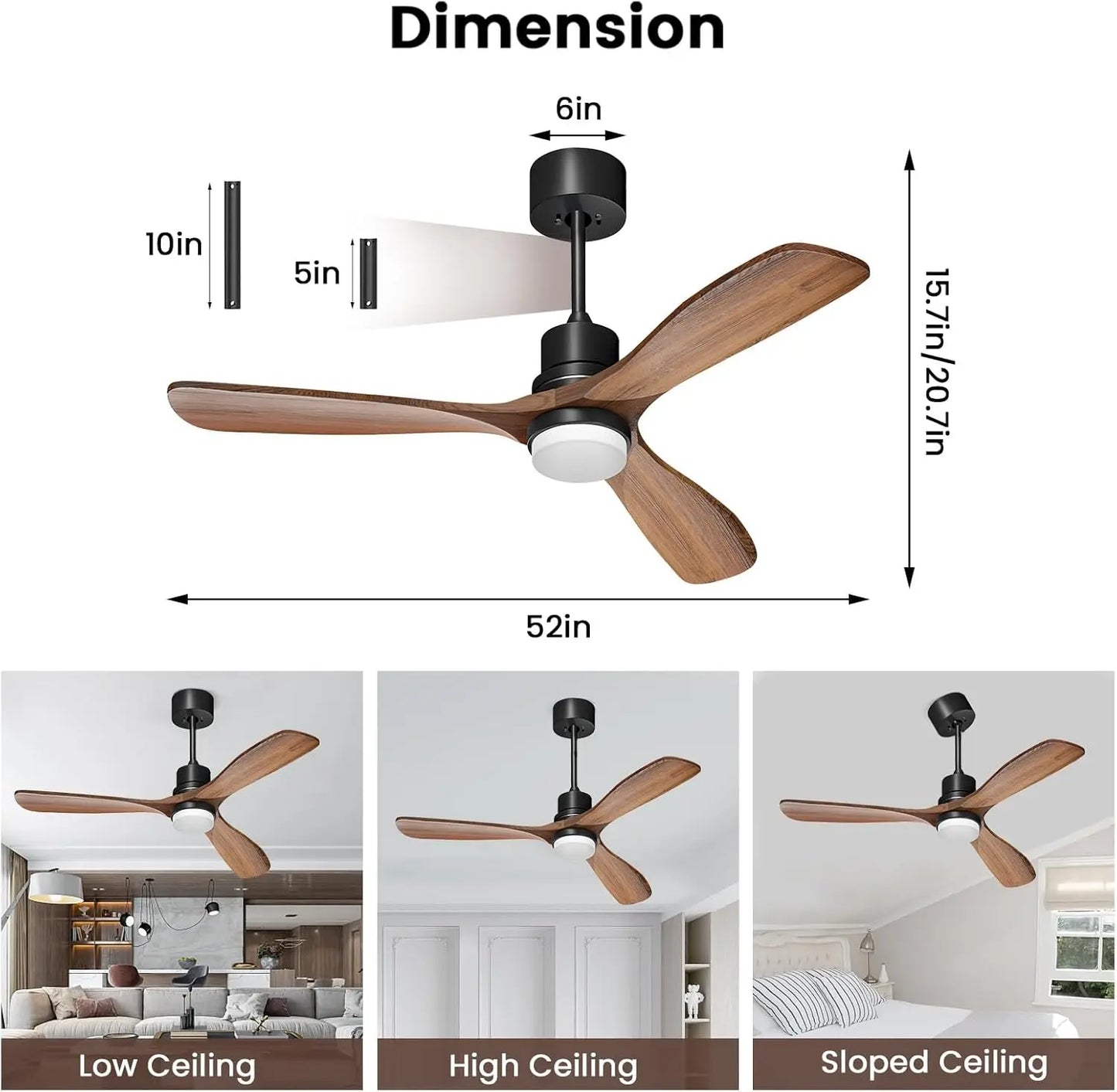 Abagail Voice Ceiling Fan with Light