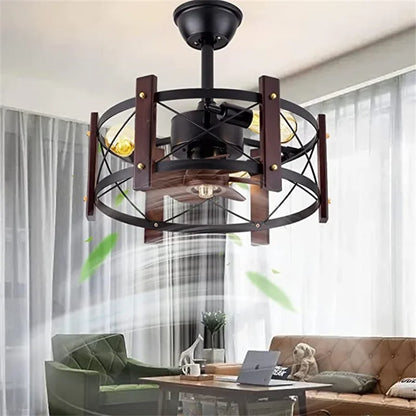 Shay Mitchell Retro American Ceiling Fan And Light