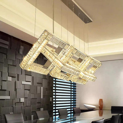 Chainlink Crystal Pendant Light