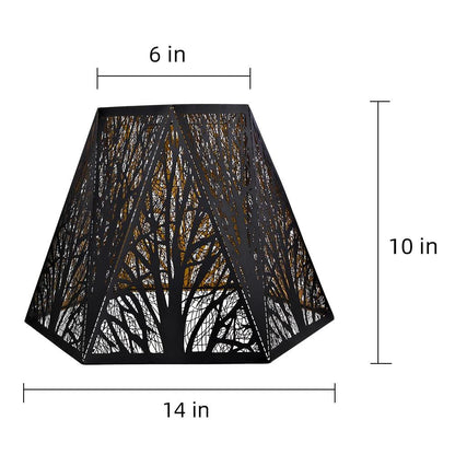 Charlie Brooks Metal Lamp Shade  (7×13.8×9.5")
