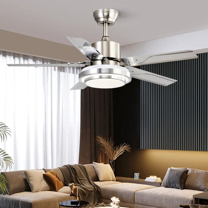 Motor Source Stainless Steel 52" Inch Ceiling Fan with LED Lighting