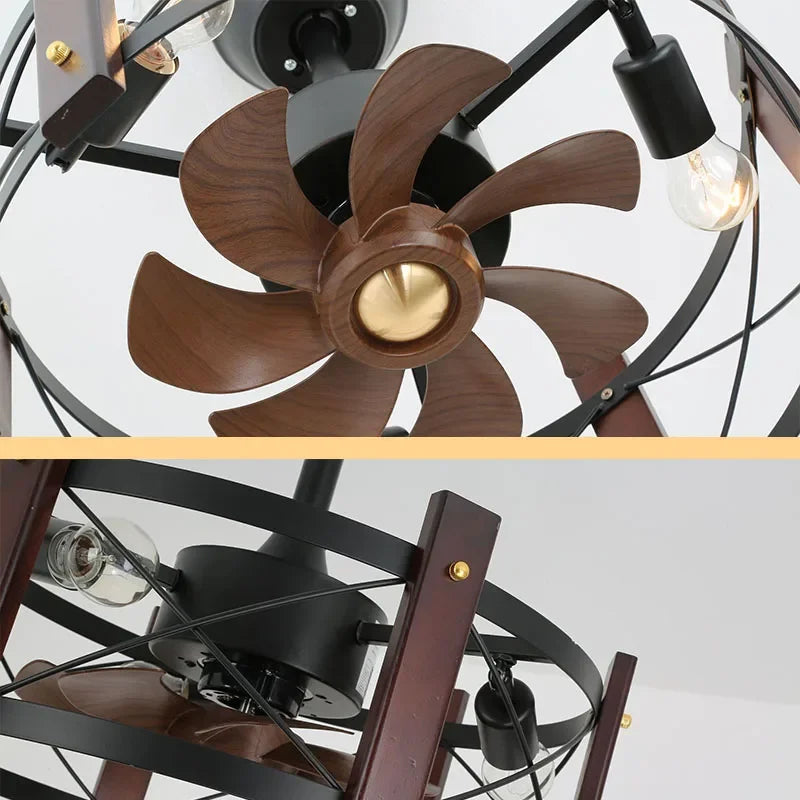 Shay Mitchell Retro American Ceiling Fan And Light