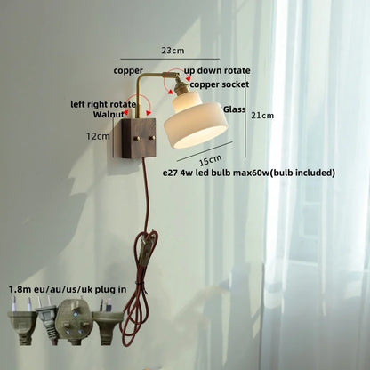 Ella Wright Toggle Switch LED Wall Lamp