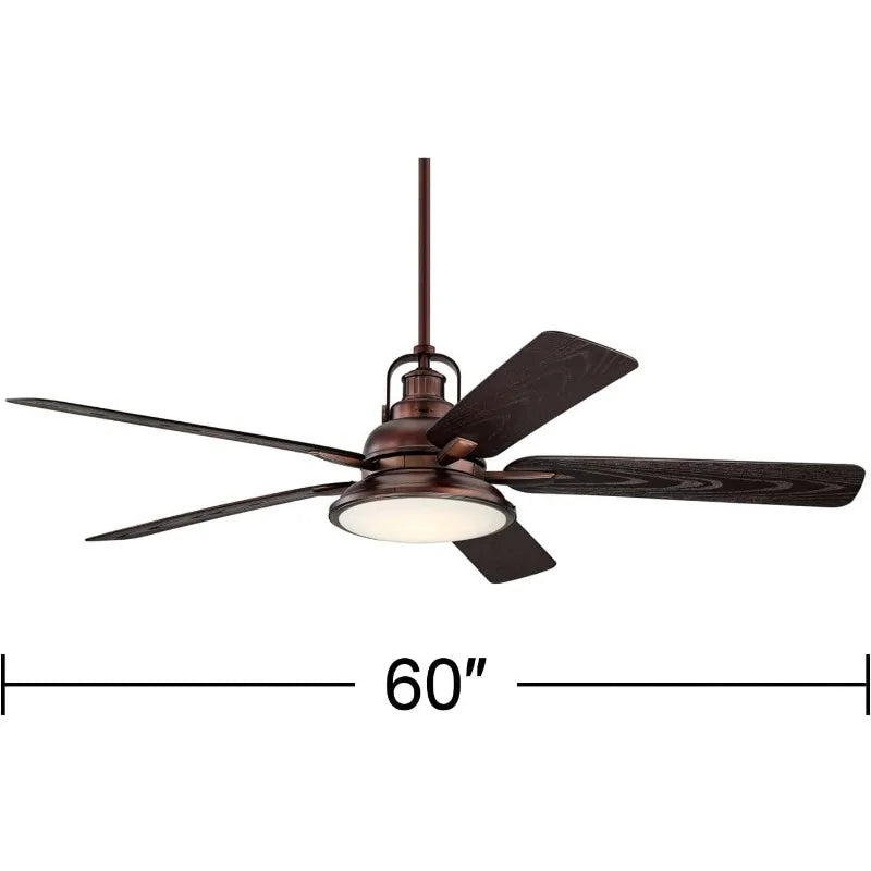 Casa Me 60" Farmhouse Rustic  Outdoor Ceiling Fan