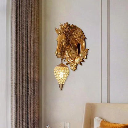 Zahir Al-Mansoor Horse Wall Lamp