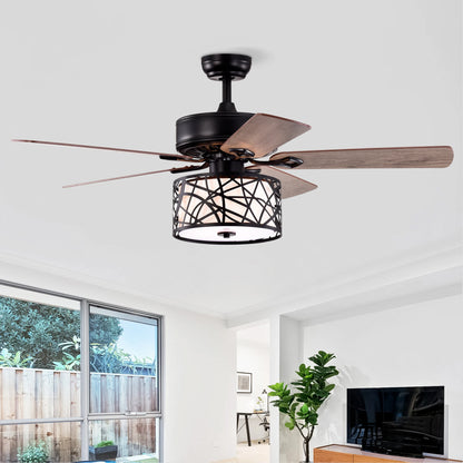 Corine Flint 52'' Low Profile Ceiling Fan with Lights