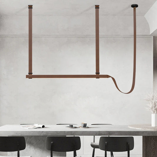 Leather Belt LED Pendant Light