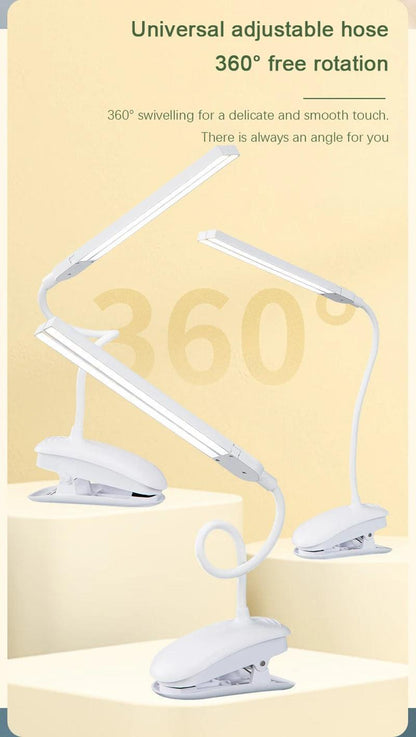 Bell Hooks LED Double-Headed Desk Lamp