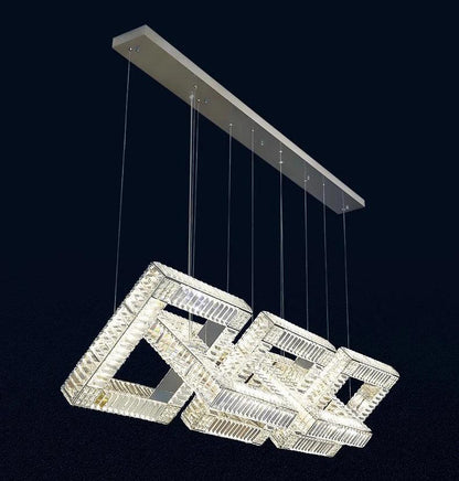 Chainlink Crystal Pendant Light