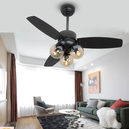 Hazel Point Industrial Ceiling Fan with Light