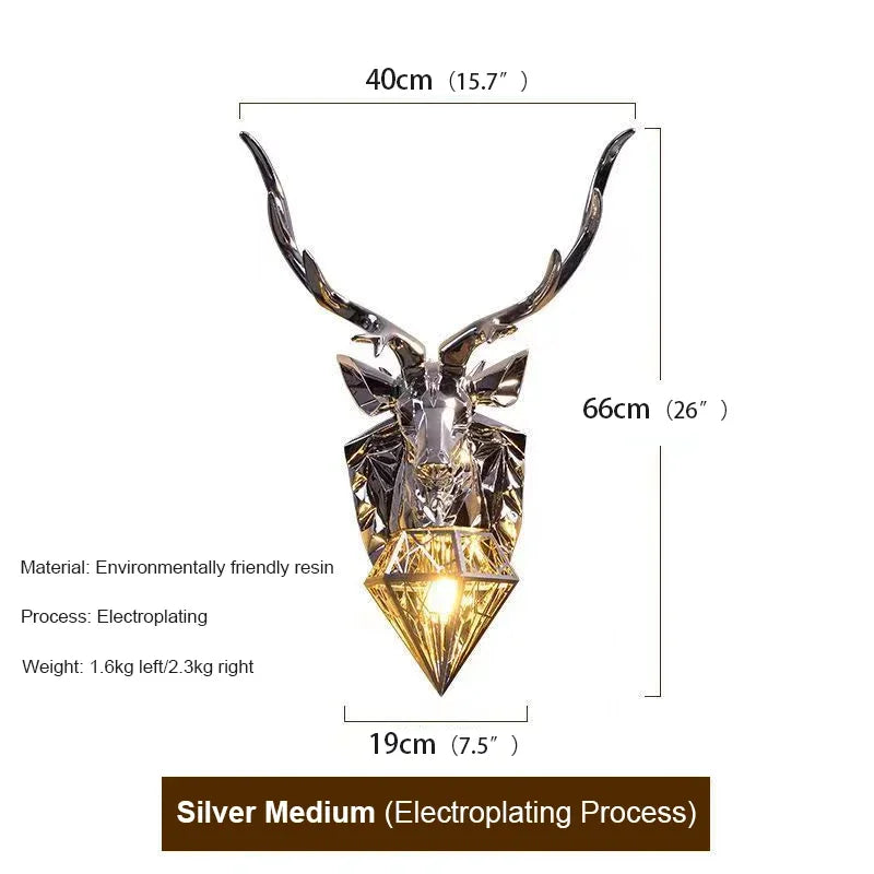 Yellowstone Golden Deer Wall Lamp