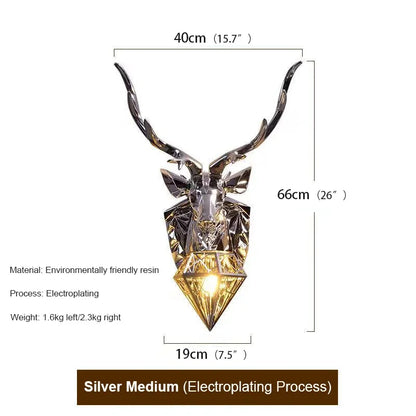 Yellowstone Golden Deer Wall Lamp