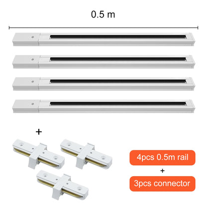 Universal 2 Wire Track Rail & Connectors