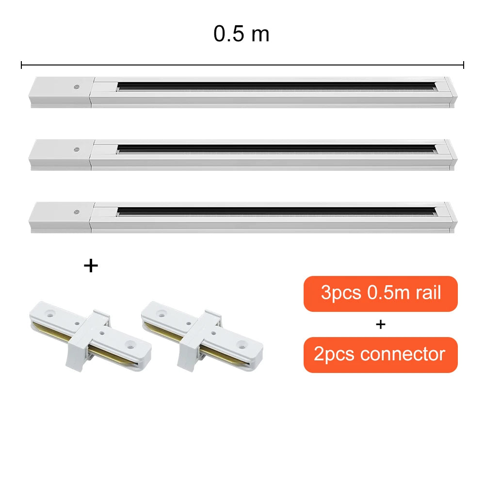 Universal 2 Wire Track Rail & Connectors