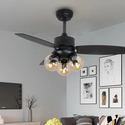 Hazel Point Industrial Ceiling Fan with Light