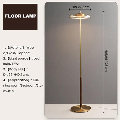 Michael Harris Retro Glass Floor Lamp