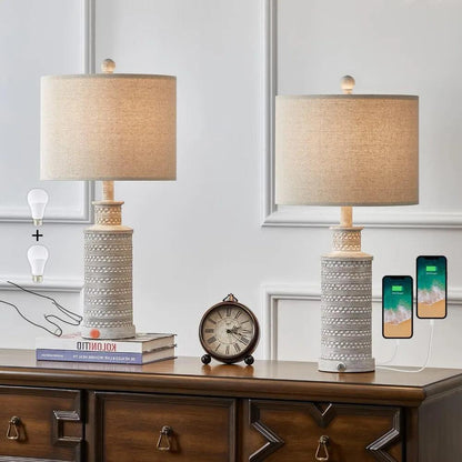 Dianne Wiest 3-Way Dimmable Table Lamp (Set of 2)