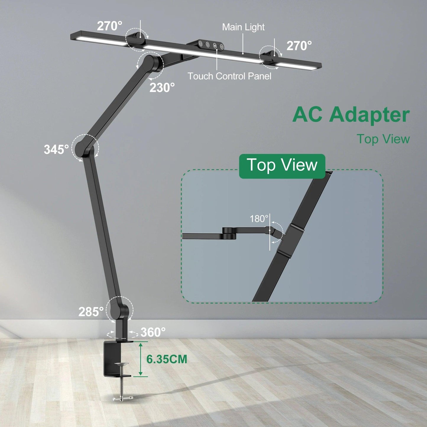 Ethan Embry Desk Lamp with Clamp